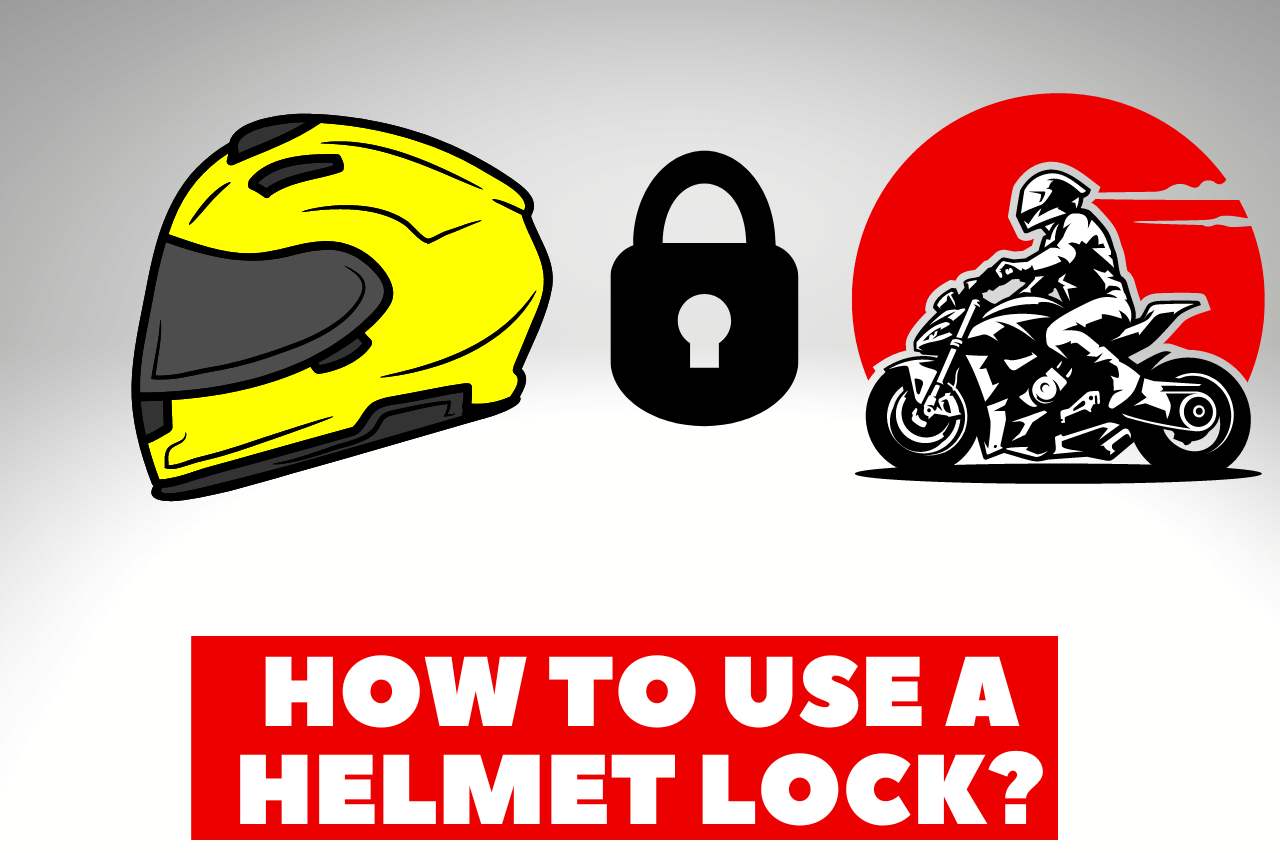 How to use a helmet lock